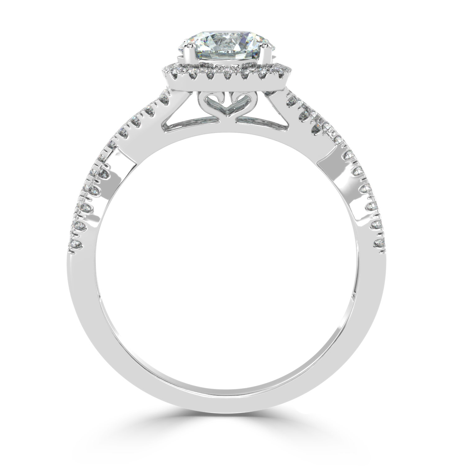 Buy 1.03Ct Multirow Natural Diamond Ring | SolitaireKart